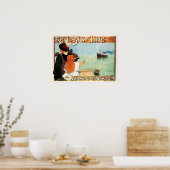 RED STAR LINE Schifffahrt Antwerpen - New York Old Poster (Küche)