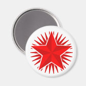 Red Star Magnet (Vorderseite/Rückseite)