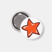 Red Star Magnet (Vorderseite/Rückseite)