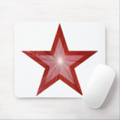 Red Star Mousepad weiß (Mit Mouse)