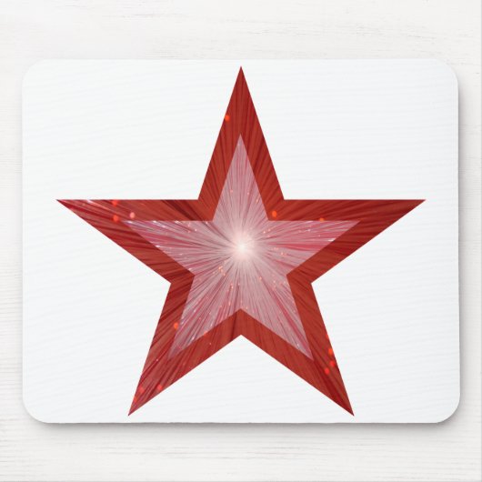 Red Star Mousepad weiß (Vorne)