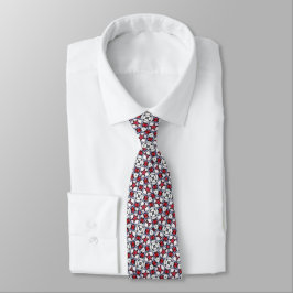 Red Star Party Neck Tie Krawatte