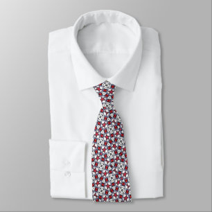 Red Star Party Neck Tie Krawatte