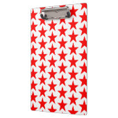 Red Star Pattern Klemmbrett (Links)