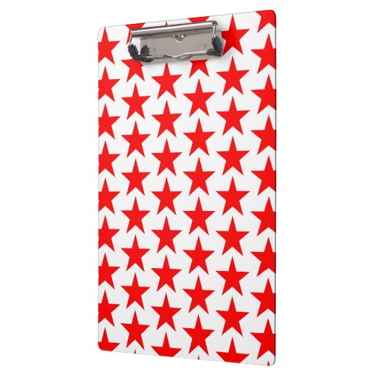 Red Star Pattern Klemmbrett (Links)