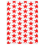 Red Star Pattern Klemmbrett (Rückseite)