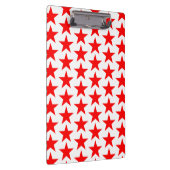 Red Star Pattern Klemmbrett (Rechts)