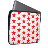 Red Star Pattern Laptopschutzhülle (Vorne Rechts)
