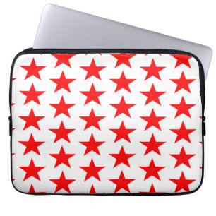 Red Star Pattern Laptopschutzhülle