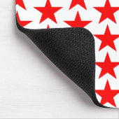 Red Star Pattern Mousepad (Ecke)