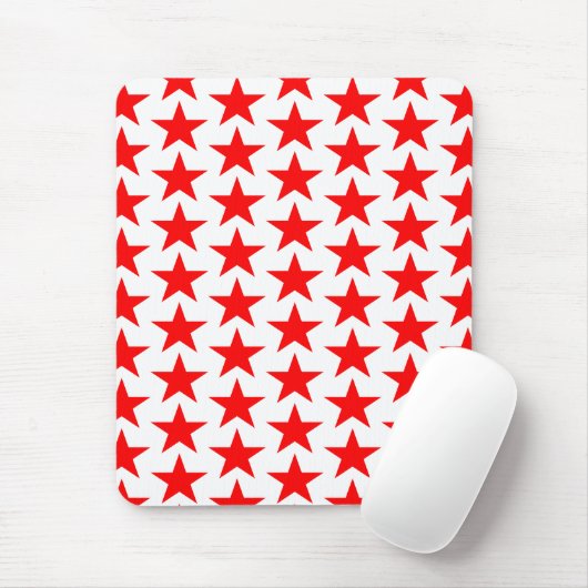 Red Star Pattern Mousepad (Mit Mouse)