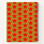 Red Star Pattern Notizblock (Rückseite)