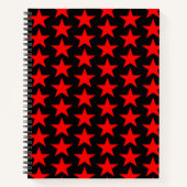 Red Star Pattern Notizblock (Vorderseite)