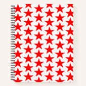 Red Star Pattern Notizblock (Vorderseite)