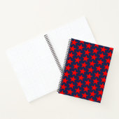 Red Star Pattern Notizblock (Innenseite)