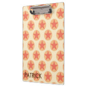 Red Star Pattern von Schaufenster Klemmbrett (Links)