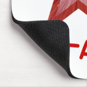 Red Star 'STAR' Mousepad White (Ecke)