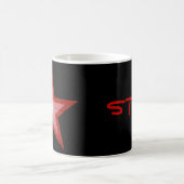 Red Star 'STAR!' Tasse schwarz (Mittel)
