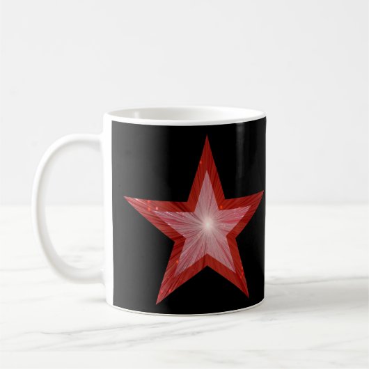 Red Star 'STAR!' Tasse schwarz (Links)