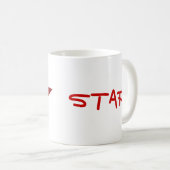 Red Star 'STAR!' Tasse weiß (VorderseiteRechts)