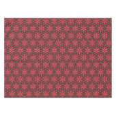 Red Star und Green Geometric Weihnachtsmuster Tischdecke (Vorderseite (Horizontal))