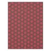 Red Star und Green Geometric Weihnachtsmuster Tischdecke (Vorderseite)