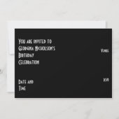 Red Star "VIP PASS" Einladung schwarz horizontal (Rückseite)