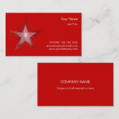 Red Star Visitenkarte Seitenstarter (Vorne/Hinten)