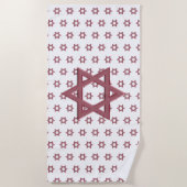 Red Star von David Seamless Strandtuch (Vorderseite)