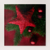 Red Star Weihnachtsfeiertage Puzzle (Vertikal)