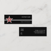 Red Star White Line Visitenkarte (Vorne/Hinten)