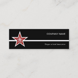 Red Star White Line Visitenkarte