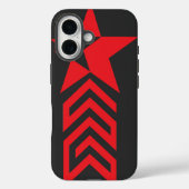 Red Star with Chevron Arrows Case-Mate iPhone Hülle (Rückseite)