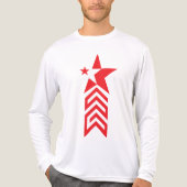 Red Star with Chevron Arrows Tri-Blend Shirt (Vorderseite)