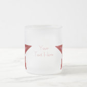 Red Star "Your Text" zwei Töne Tasse weiß (Mittel)