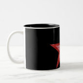 Red Star zwei Töne Tasse schwarz (Links)