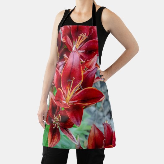 Red Stargazer Lily Schürze (InSitu)