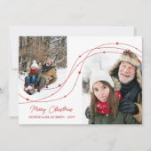 Red Starry Strings Arch Fotos Frohe Weihnachten (Vorderseite)