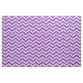 Red Stars auf Blue White Zigzag Stoff (Fat Quarter (45,7 x 55,9 cm))