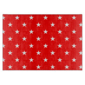 Red Stars Cutting Board Schneidebrett (Vorderseite)