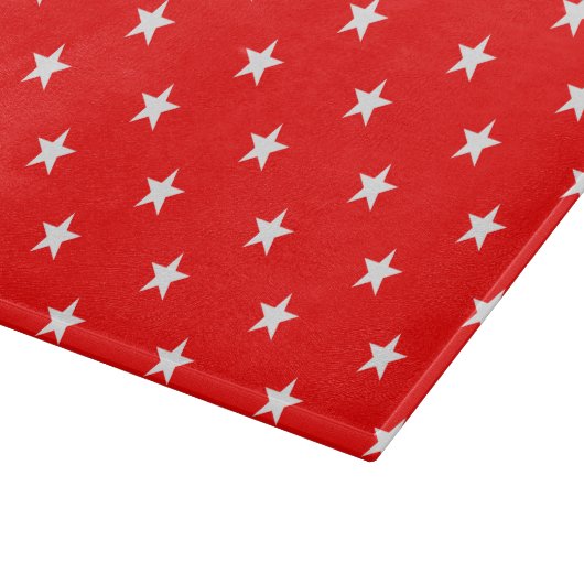 Red Stars Cutting Board Schneidebrett (Ecke)