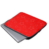 Red Stars Electronics Bag Laptopschutzhülle (Vorne Knopf)