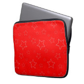 Red Stars Electronics Bag Laptopschutzhülle (Vorderseite Links)