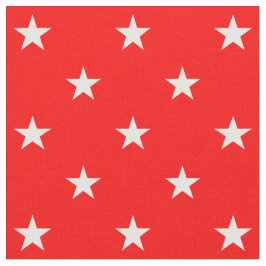 Red Stars Fabric Stoff