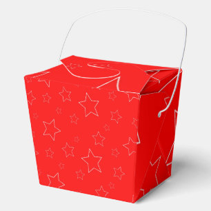 Red Stars Gefälligkeitsbox Geschenkschachtel