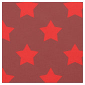 Red Stars Maroon Background Textile Stoff (Nahaufnahme)