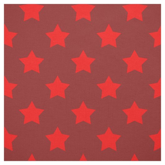 Red Stars Maroon Background Textile Stoff (Muster)