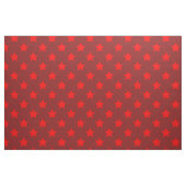 Red Stars Maroon Background Textile Stoff (Fat Quarter (45,7 x 55,9 cm))