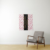 Red Stars mit Message Birthday Tapestes Wandteppich (Beispiel)