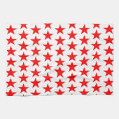 Red Stars Pattern Geschirrtuch (Horizontal)